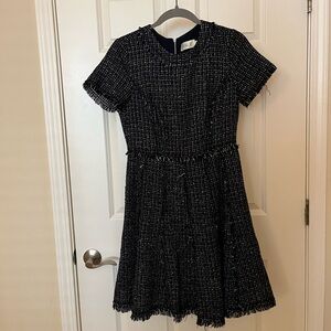 Eliza J Navy Tweed Dress